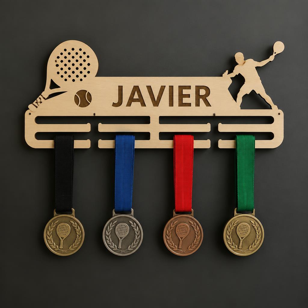 Porta Medalhas Padel Personalizável